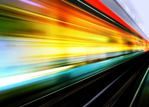 High speed train motion blur Stock Photos