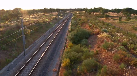 High Speed Train Passing Stockbeeldmateriaal 48170751