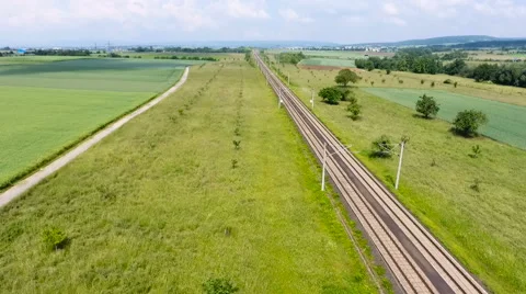 High speed train passing 스톡 동영상 63862462