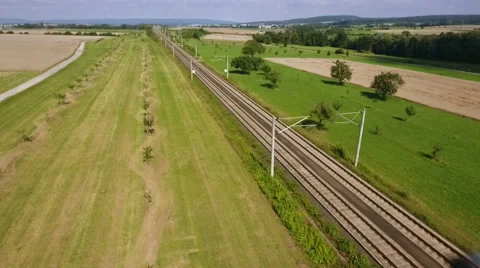 High speed train passing - ICE train 스톡 동영상 65883082