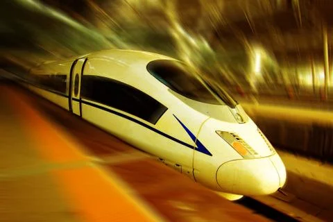 High speed train.. Stock Photos