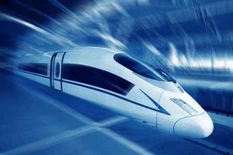 High speed train.. Stock Photos