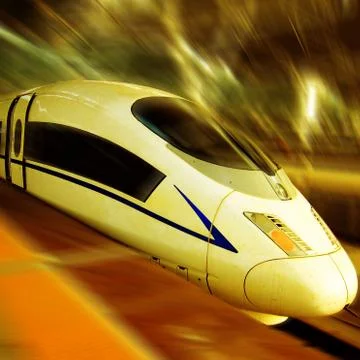 High speed train.. Stock Photos