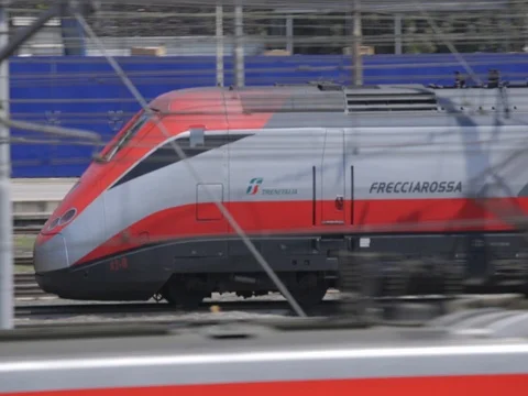 High Speed Train Roma Termini 1 Stock Footage 112563717