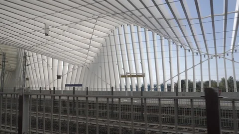 High speed train station Stock Footage 116964327