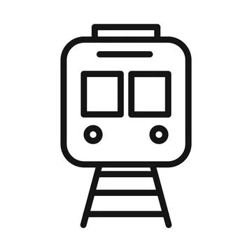 High-Speed Train Transportation Icon for Modern Travel and Mobility Stock Illustration
