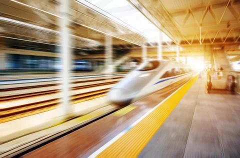 High-speed trains Stock Photos