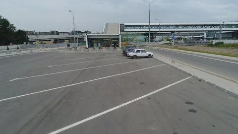 At high speed we approach the lobby of the railway station. Stock Footage 101954972