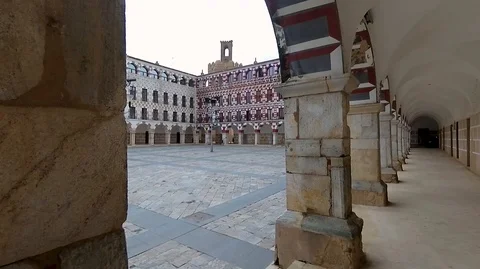 High square, Badajoz Video stock 86761054