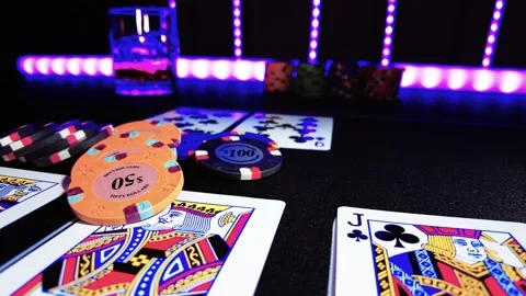 High stakes Poker game Stock Footage 143933247