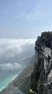 High steep cliff Stock Photos