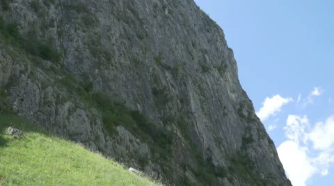 High Steep Mountain Stock Footage 52213611