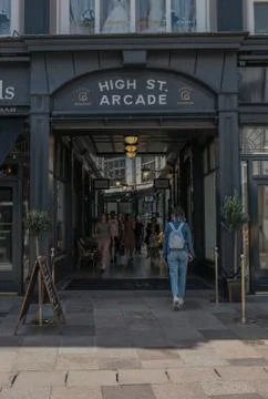 High Street Arcade Stock Photos