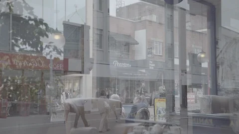 High street Video stock 116597796