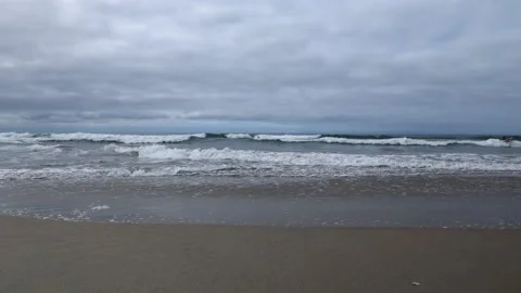 High Surf with 3ft waves Stock Footage 141112646