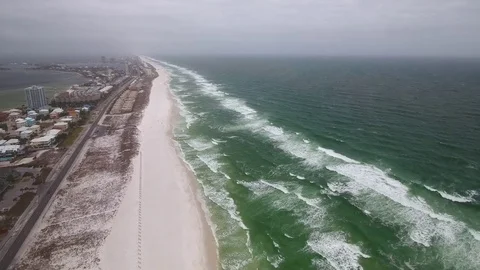 High surf at the beach Video stock 74214188