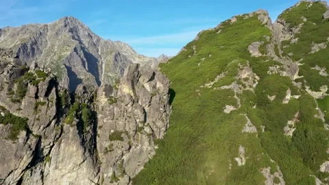 High Tatra Mountain peak closeup Stock Footage 150628804