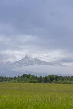 High Tatras with Krivan peak in spring time, Slovakia Stock Photos