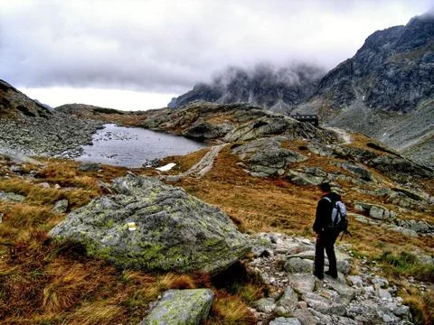 The High Tatras Mountains (Vysoké Tatry, Tatry Wysokie, Magas-Tátra), are a moun Stock Photos
