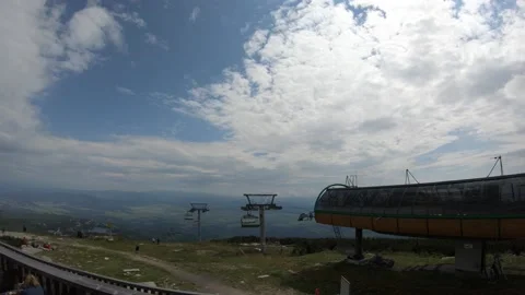 High Tatras - Solisko cableway Stock Footage 146022671