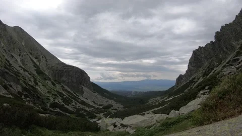 High Tatras - up waterfall Jump Stock Footage 146022506