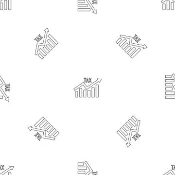 High tax pattern seamless vector Stock Illustration