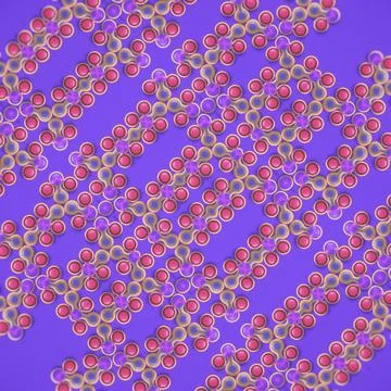 A high-tech 3D background with a macro photography and bokeh effect Stock Illustration