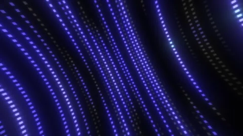 High tech abstract colorful data stream background with animated pixels. Stock Footage 255797231