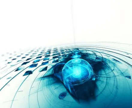 High tech abstract fractal background Stock Illustration