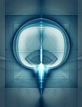 High tech abstract fractal background Stock Illustration