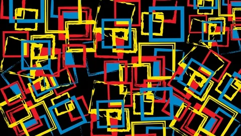 High Tech Abstract Geometric Background in Motion Stock Footage 94783794