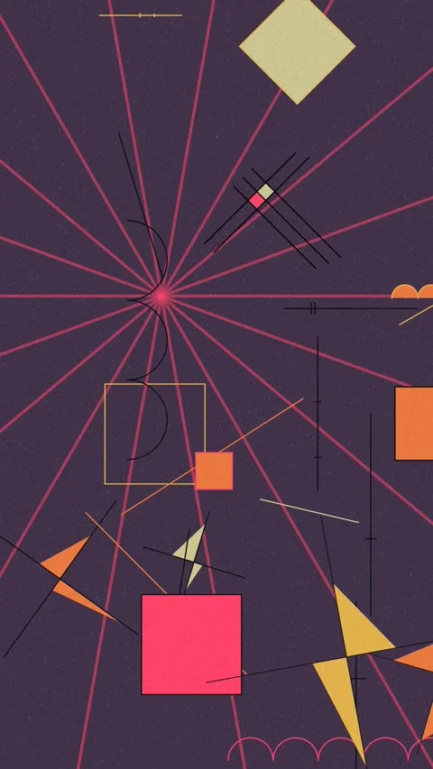 High Tech Abstract Geometric Procedural Animation Loop Video stock 330238114