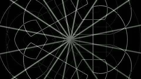 High-tech abstract network graphic loop for science or business presentation Stock Footage 336258907