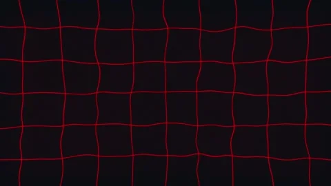 High-Tech Alert System Background with an Energetic Red Digital Grid in a Seamle Stock Footage 317754638