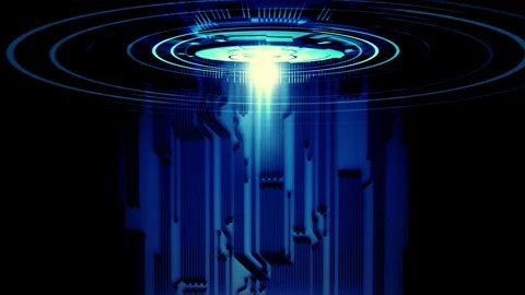 High-Tech Animated Background in 4K for Any Creative Purpose 動画素材 295367251