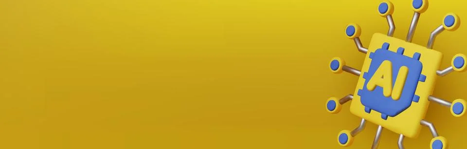 High-tech artificial intelligence processor icon for future innovation, digital Stock Illustration