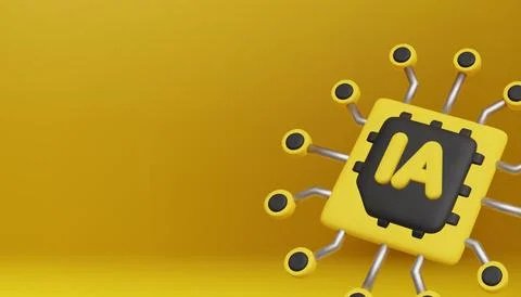 High-tech artificial intelligence processor icon for future innovation, digital Stock Illustration