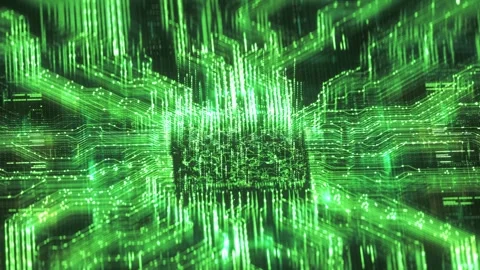 High Tech Background of Artificial Intelligence System Concept Vidéo 343407509