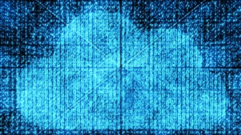 High tech background, cloud storage database, modern information technology Stock Footage 201302266