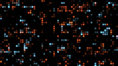 High-tech background, colorful cubes, retro Stock-Footage 164678554