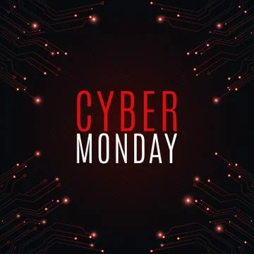 High-tech background from a computer circuit board for a cyber sale Monday. G Stock Illustration