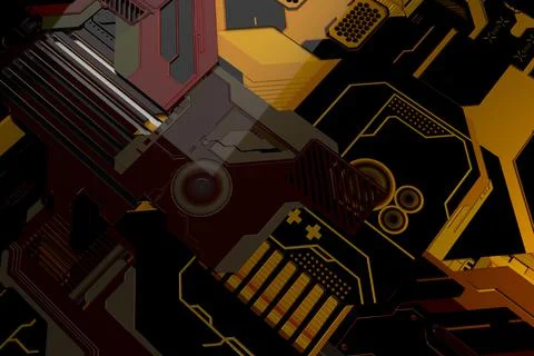 High tech background Stock Illustration