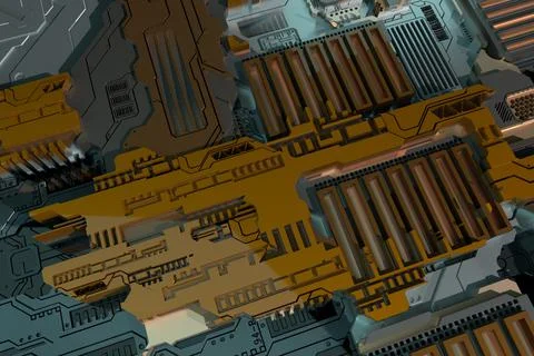 High tech background Stock Illustration