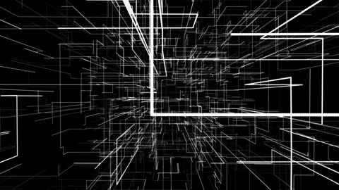 High-tech background of intertwined dots and lines Stock Footage 278402126