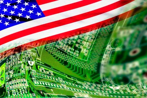 High Tech Background. Foto stock