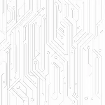 High-tech background of white color from a computer board with connectors of Stock Illustration