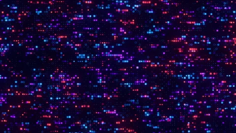 High-tech big data processing animation. Ai, artificial intelligence matrix Stockbeeldmateriaal 329244825