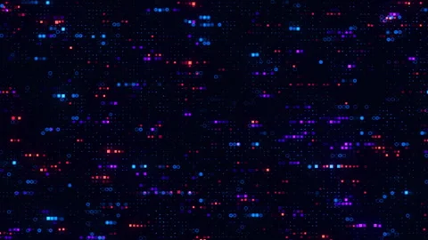 High-tech big data processing animation. Ai, artificial intelligence matrix Stockbeeldmateriaal 329560208