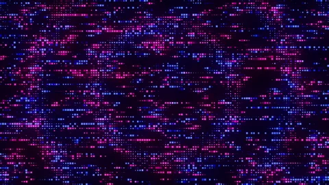 High-tech big data processing animation with radial waves. Ai, artificial Stock Footage 331015352