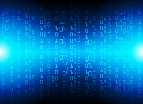 High-Tech binary Background, abstract technology background, vector illustrat Stockillustratie